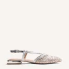 GIOSEPPO BRAIDED LEATHER SLINGBACK BALLET FLATS KITODI