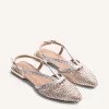 GIOSEPPO BRAIDED LEATHER SLINGBACK BALLET FLATS KITODI
