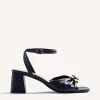 GIOSEPPO JEWEL LEATHER HEELED SANDALS KABARNET