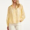 SMASHED LEMON AIRY BOHO BLOUSE