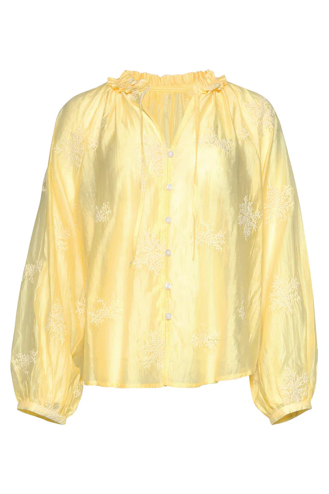 SMASHED LEMON AIRY BOHO BLOUSE