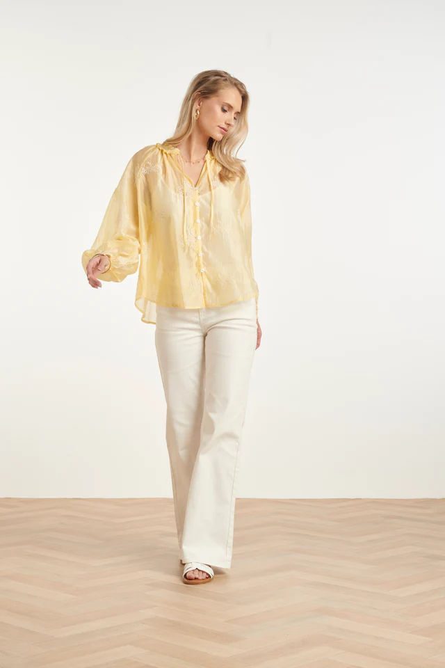 SMASHED LEMON AIRY BOHO BLOUSE