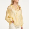 SMASHED LEMON AIRY BOHO BLOUSE