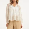 SMASHED LEMON AIRY BOHO BLOUSE