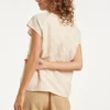 SMASHED LEMON V-HALS TOP MET DIAGONALE PRINT