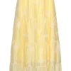 Zwierige-Maxi-rok-met-Geborduurde-Print-en-Stroken-Light-Yellow-2 SMASHED LEMON FLOWING MAXI SKIRT WITH EMBROIDERED PRINT