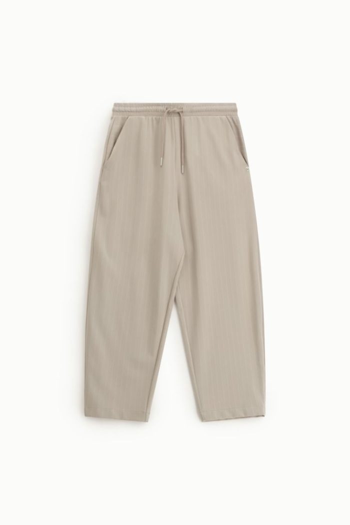 PLEASE TROUSERS WIDE LEG STRIPED HIGH LEG STRIPED DRAWSTRING