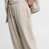 PLEASE TROUSERS WIDE LEG STRIPED HIGH LEG STRIPED DRAWSTRING
