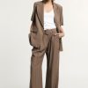 PLEASE PALAZZO TROUSERS HIGH-WAIST WITH BELT DETAIL