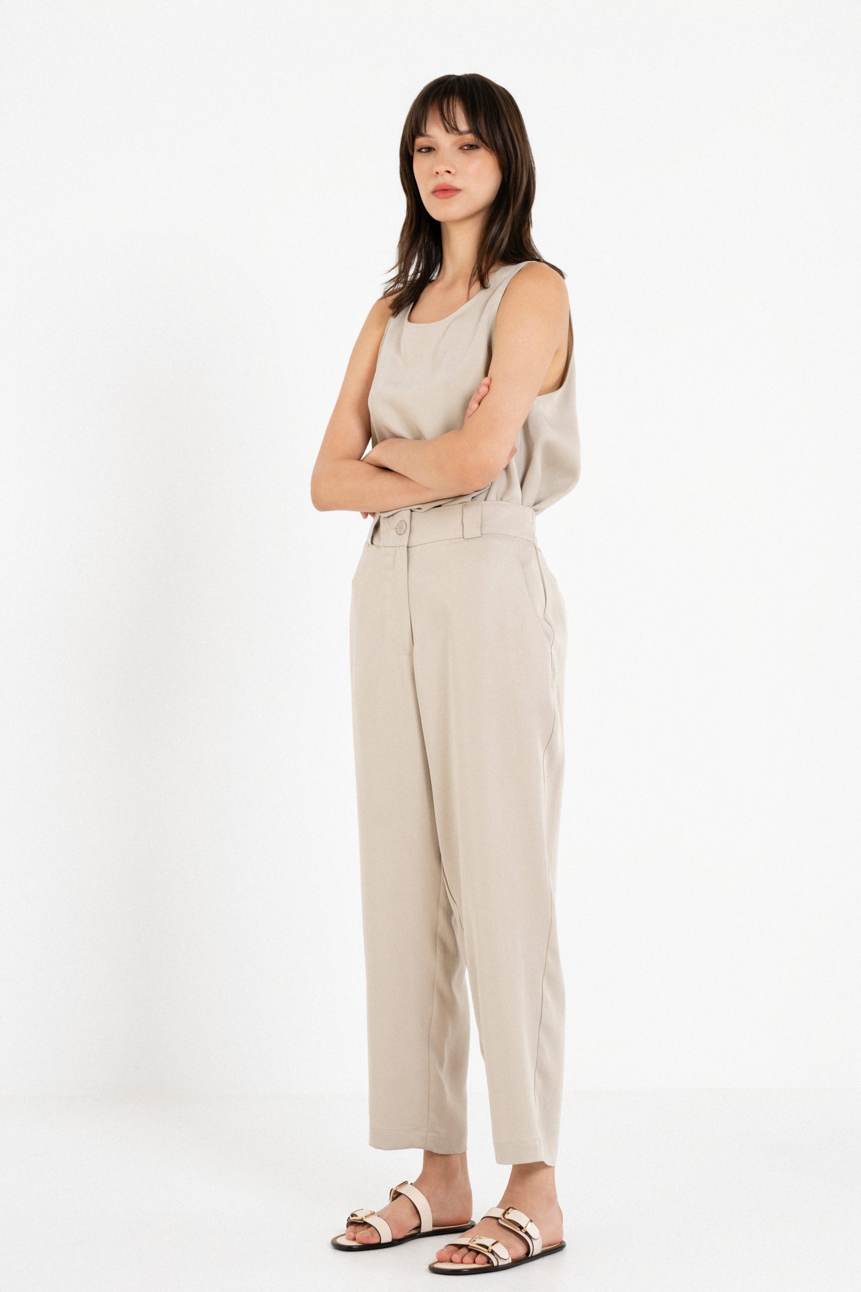 PHILOSOPHY LYOCELL REGULAR PANTS