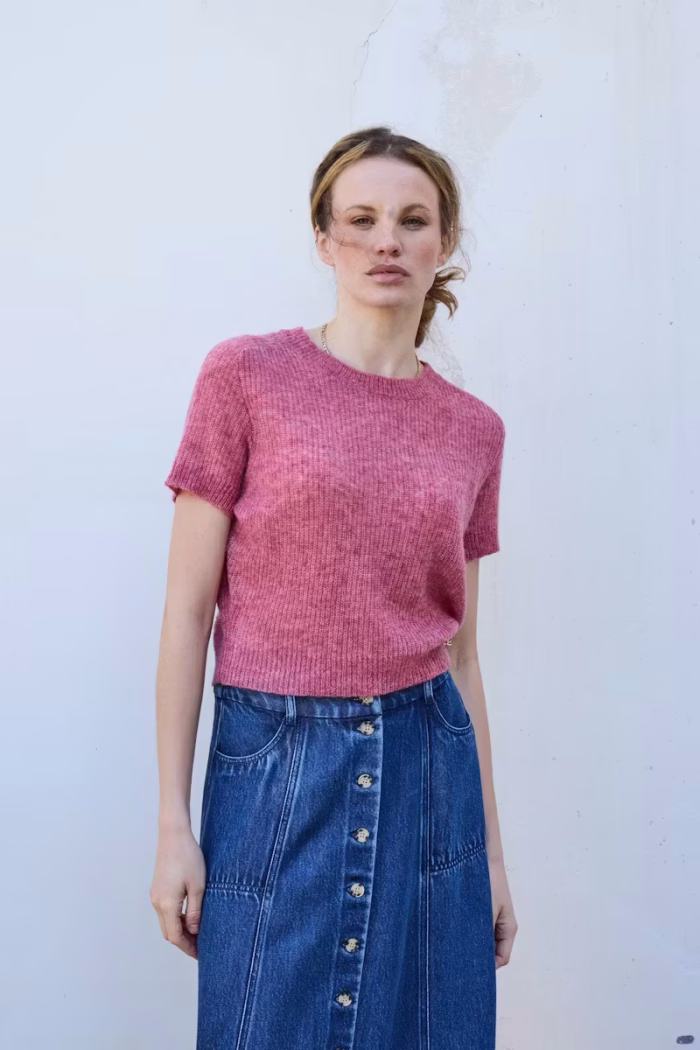 ATELIER REVE IRRISLE JEAN SKIRT