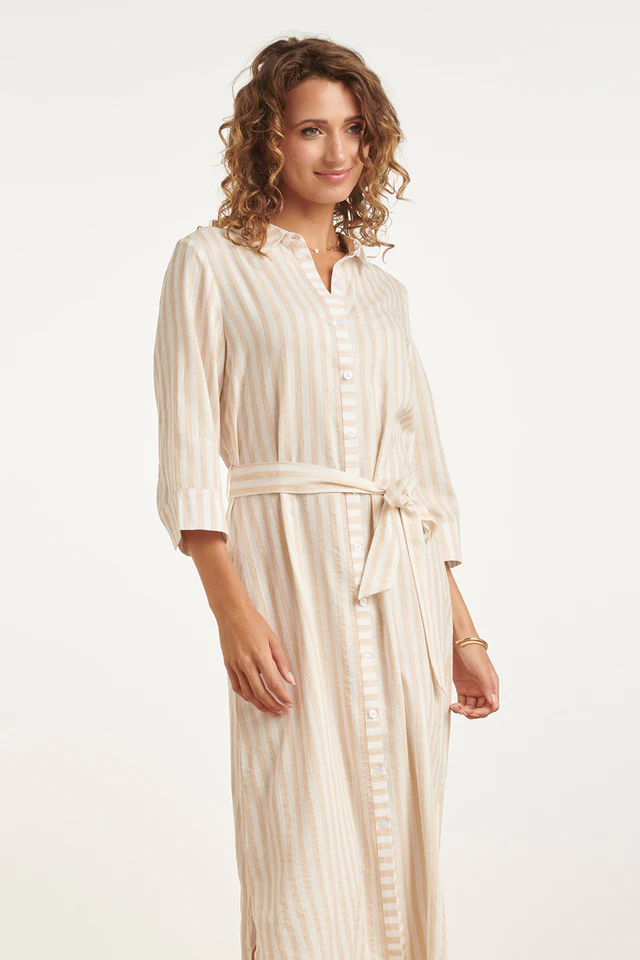 SMASHED LEMON STRIPED DRESS