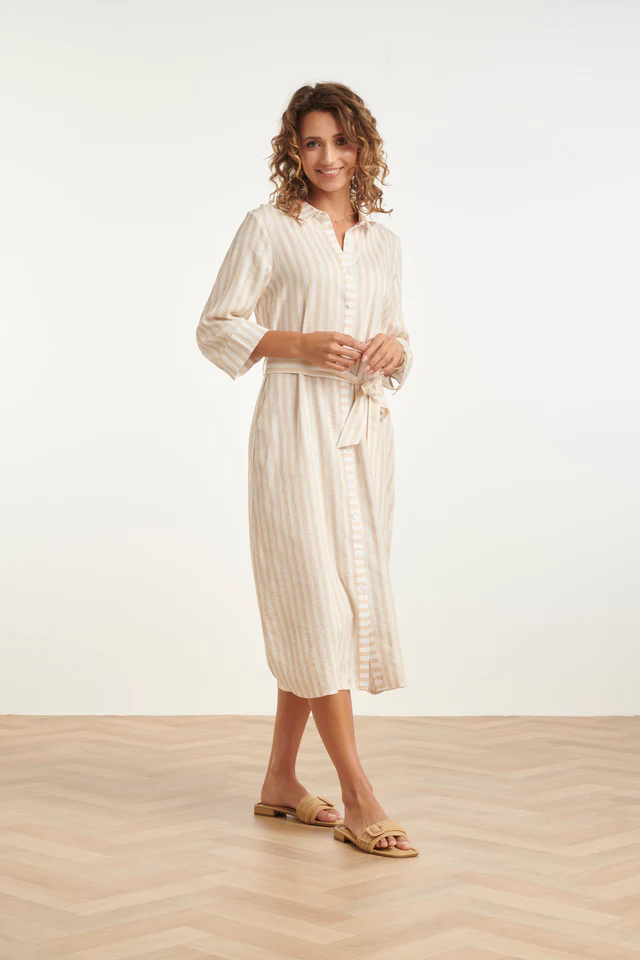 SMASHED LEMON STRIPED DRESS