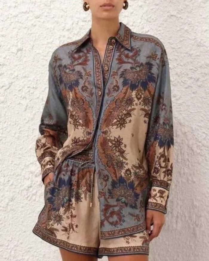 ANASTASIA+ME SET OVERSIZE SHIRT AND SHORTS