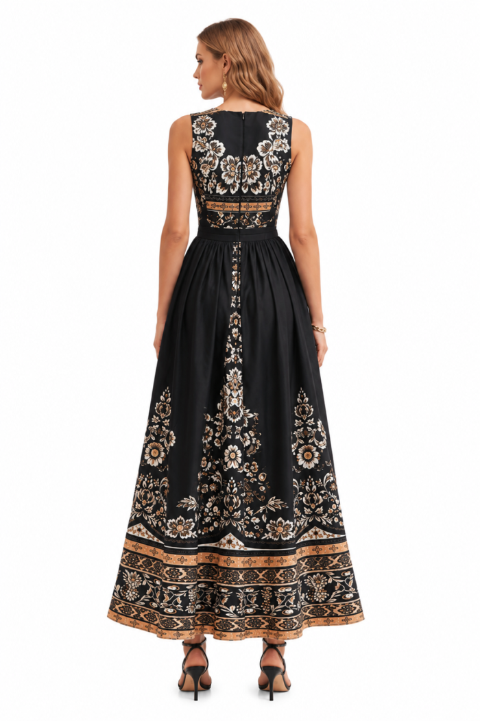 ORIENTAL COTTON -LINO MAXI DRESS