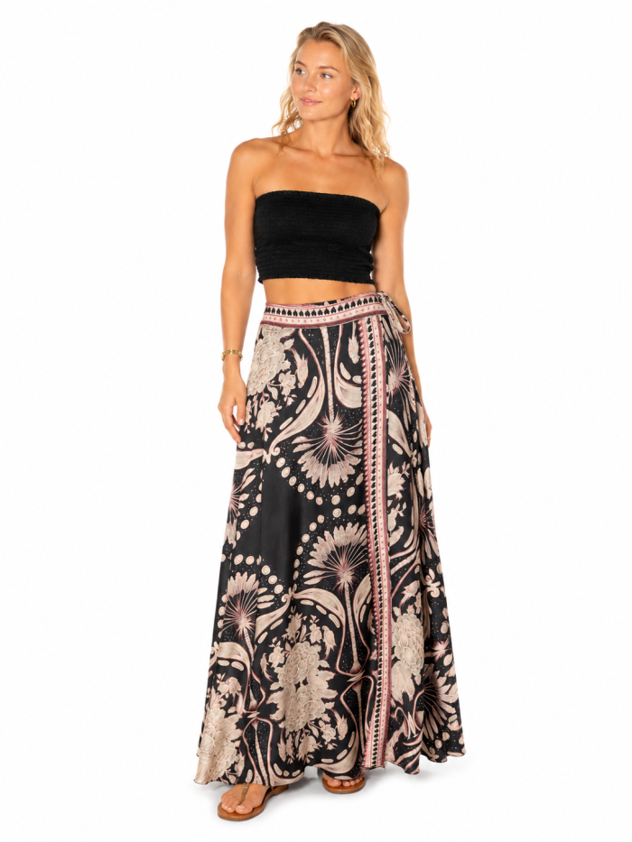 PAHIESA LONG SILK  SKIRT
