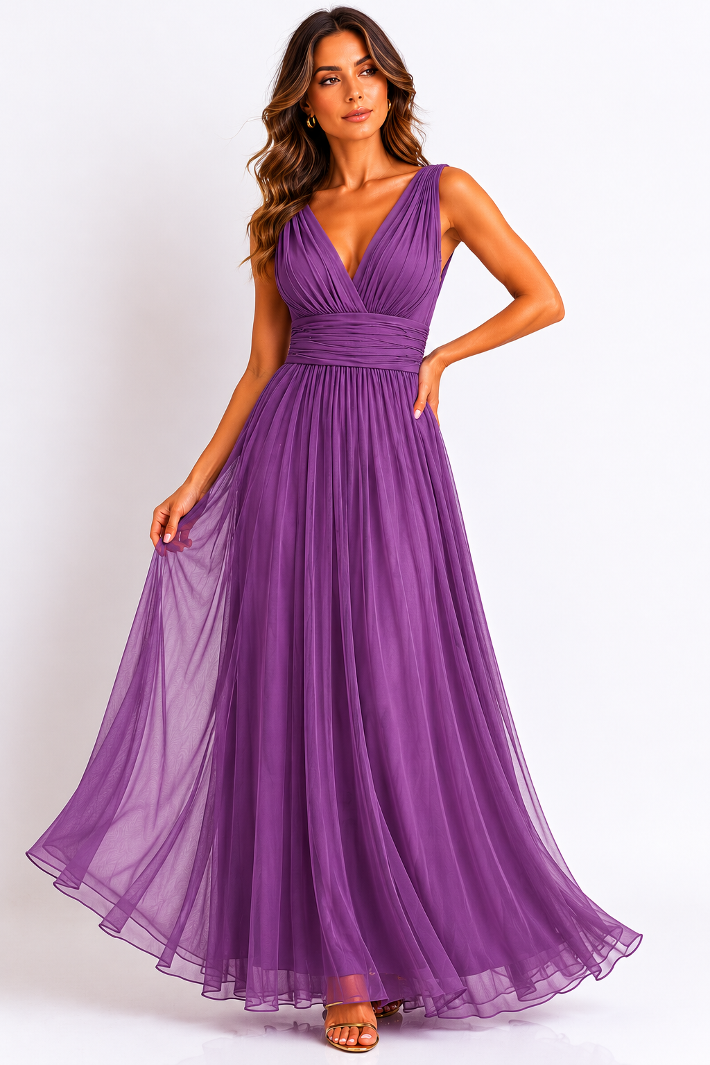 LILLA TULLE EVENING DRESS