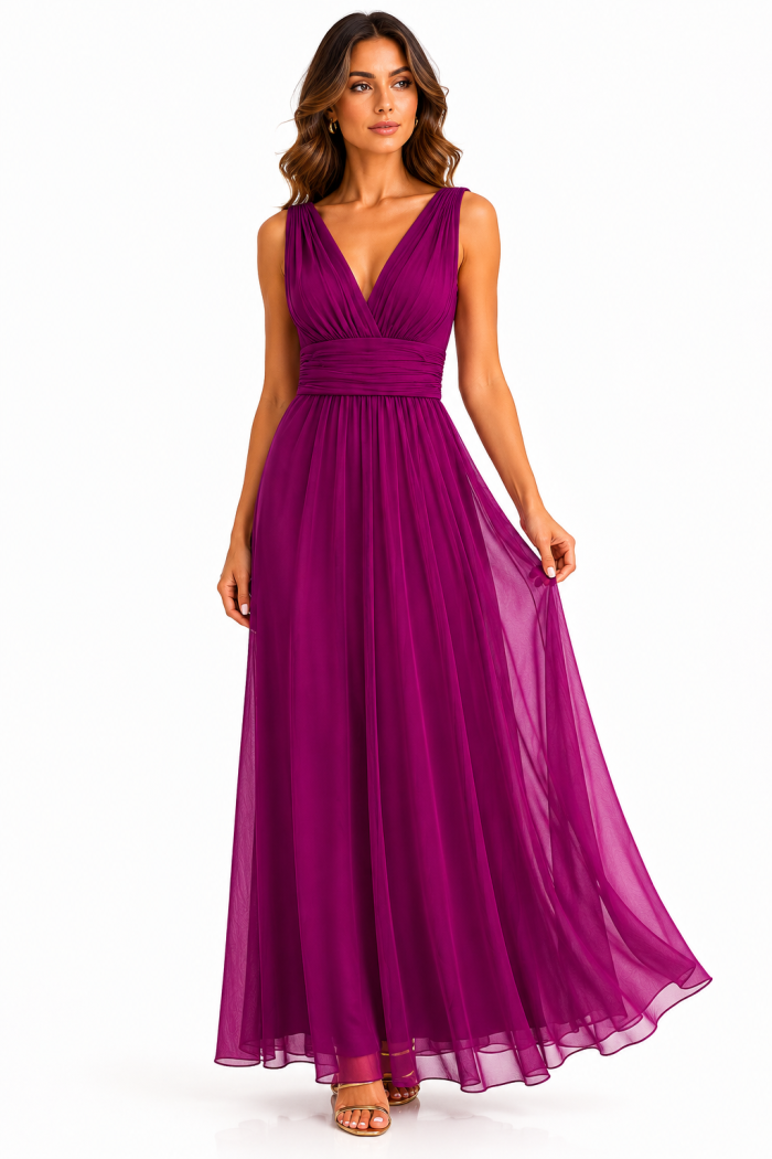 TULLE EVENING DRESS