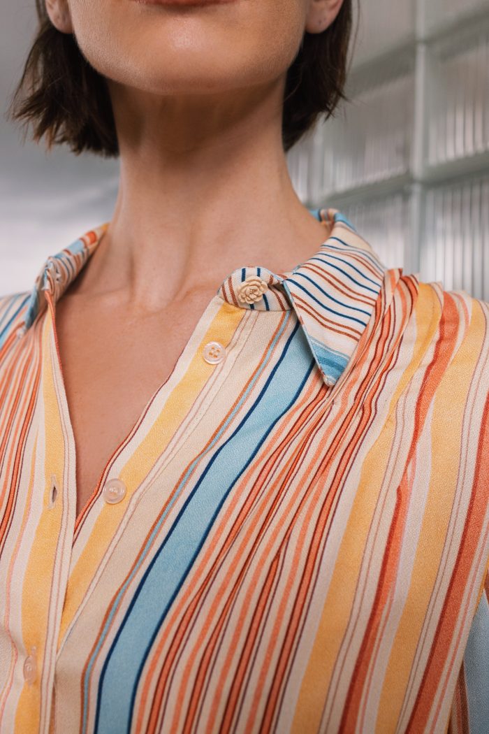 CACHE CACHE PRINT RAIBOW STRIPES SHIRT