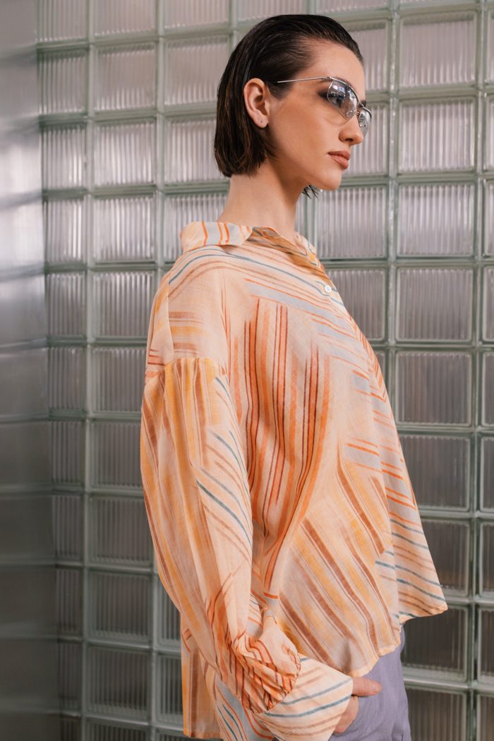 CACHE CACHE PRINT RAIBOW STRIPES SHIRT