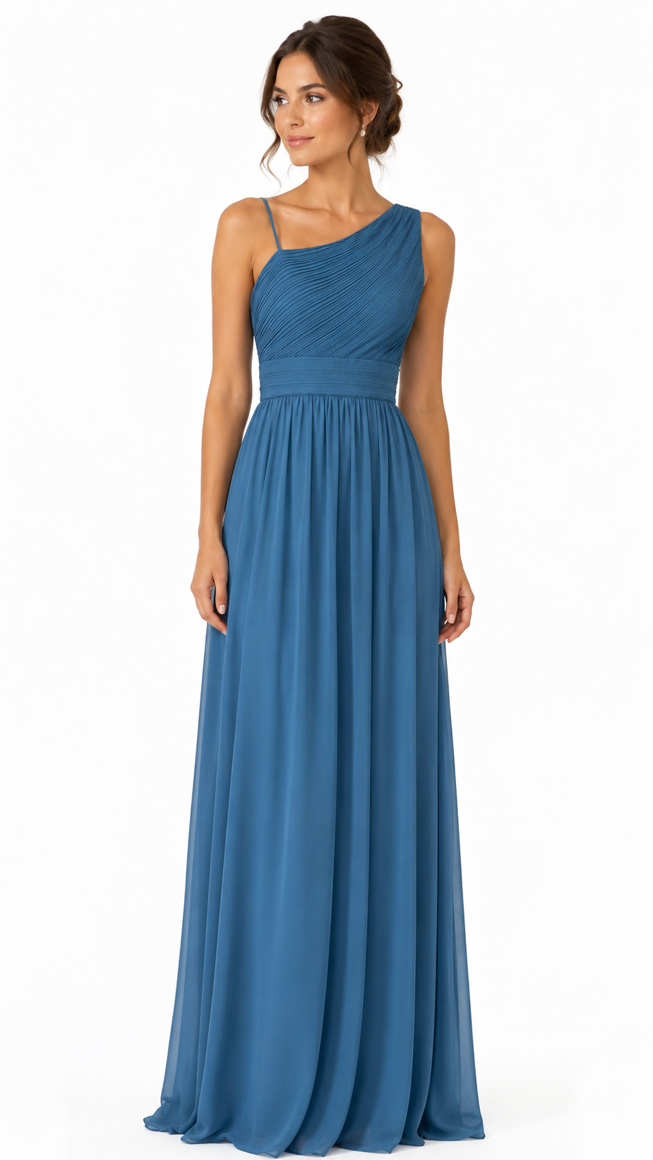 AFAIA ONE SHOULDER MAXI DRESS