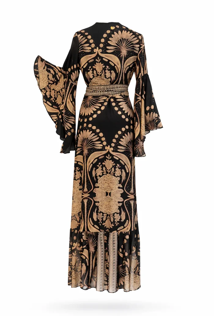 PAHIESA MAXI DRESS WITH SLEEVES