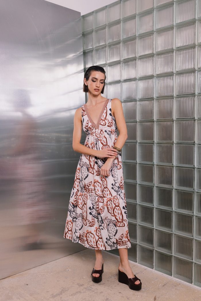 CACHE CACHE COTTON PRINT DRESS