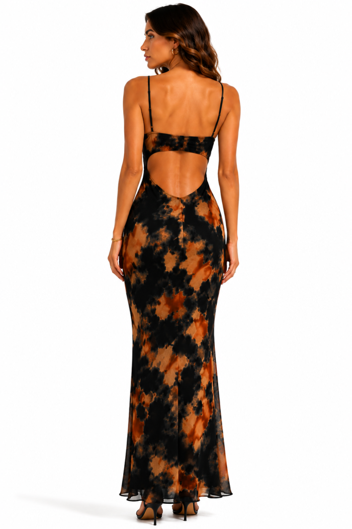 ANASTASIA+ME WATERCOLOR MAXI DRESS