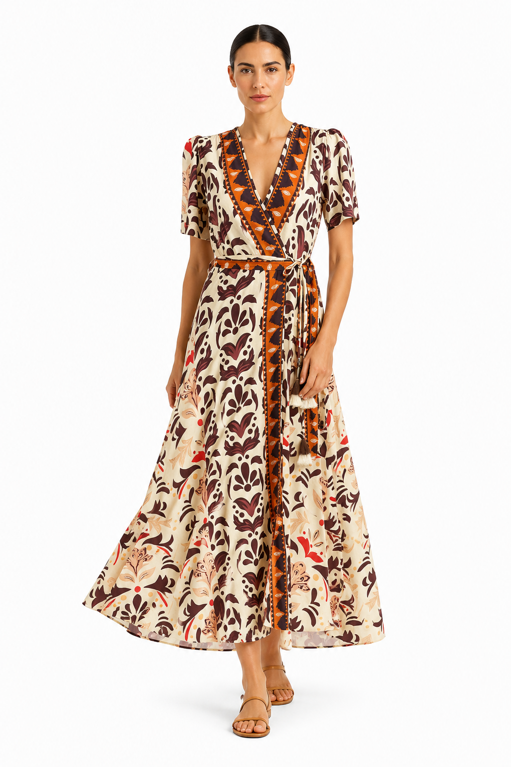 PAHIESA MAXI SHORT SLEEVE DRESS
