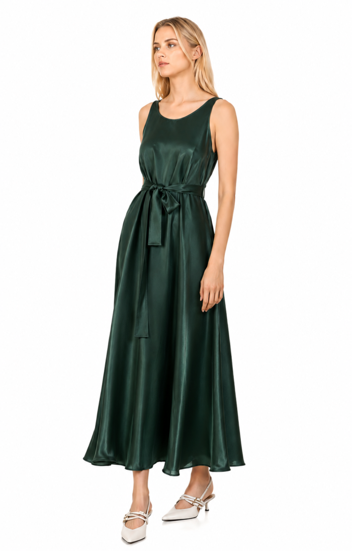 PHILOSOPHY SATIN ECOVERO SLEEVELESS DRESS