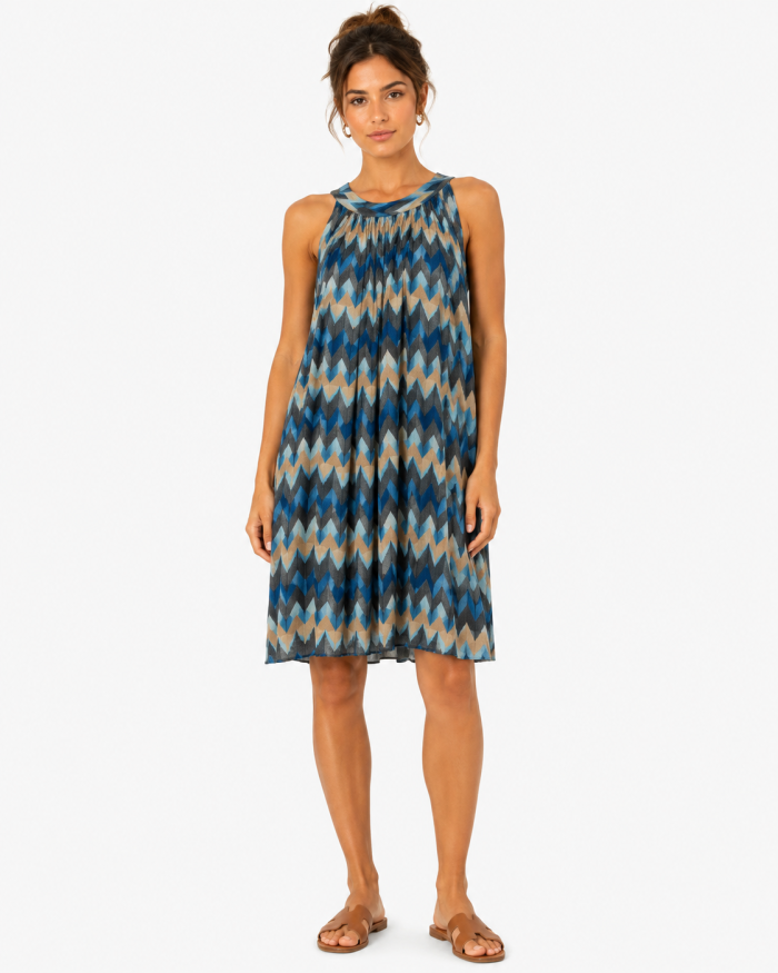 2662 BLE MONACO PRINT DRESS