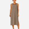 RIVIERA  STRIPED LUREX DRESS