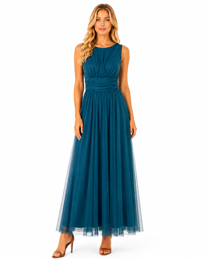 3333 TULLE MAXI DRESS