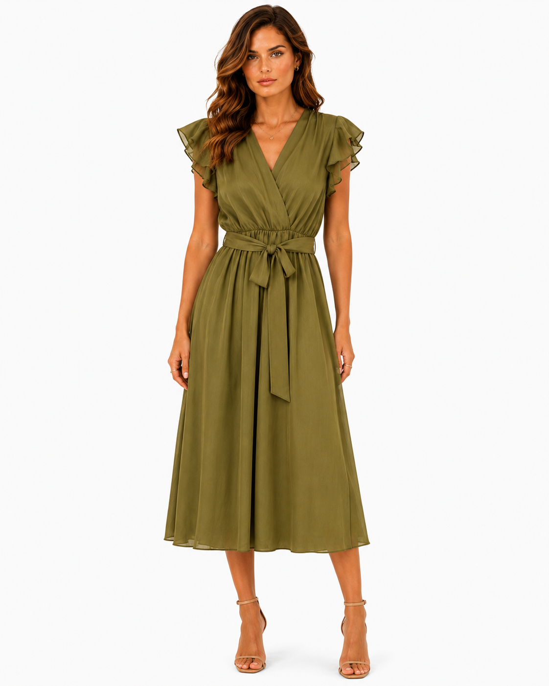 OLIVIA TENCEL MIDI DRESS