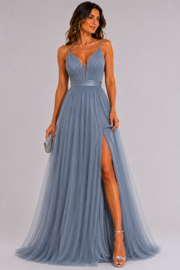 ANASTASIA+ME SPARKLE TULLE EVENING DRESS