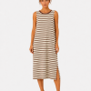 RIVIERA  STRIPED LUREX DRESS