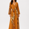 PAHIESA ETHNIC COTTON WRAP MAXI DRESS