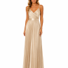 PLEATED MAXI DRESS