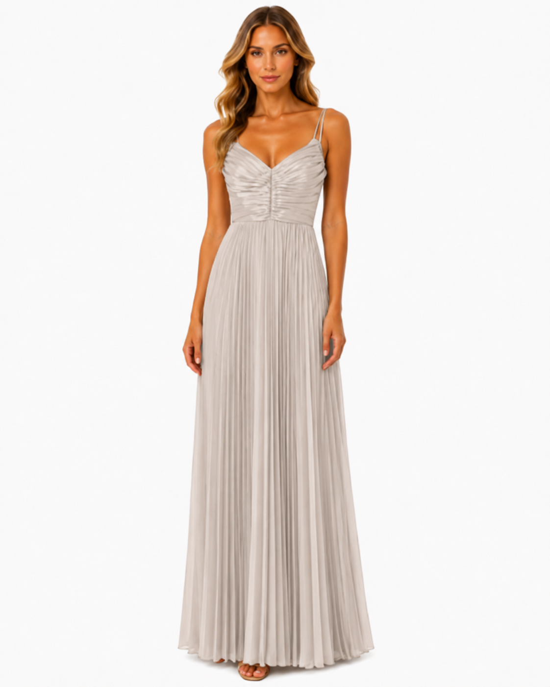 GRACE PLEATED MAXI DRESS