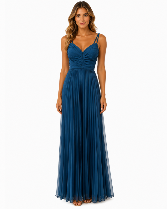 GRACE PLEATED MAXI DRESS
