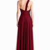 ONE-SHOULDER ΤULLE MAXI DRESS