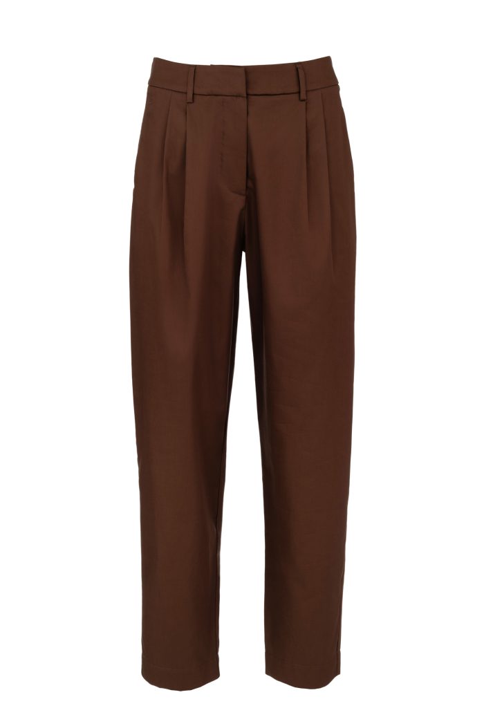 PHILOSOPHY POPLIN PLEATED PANTS