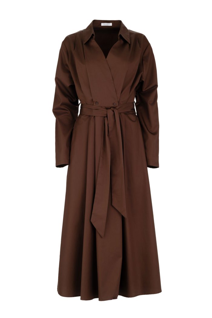 PHILOSOPHY POPLIN WRAP DRESS