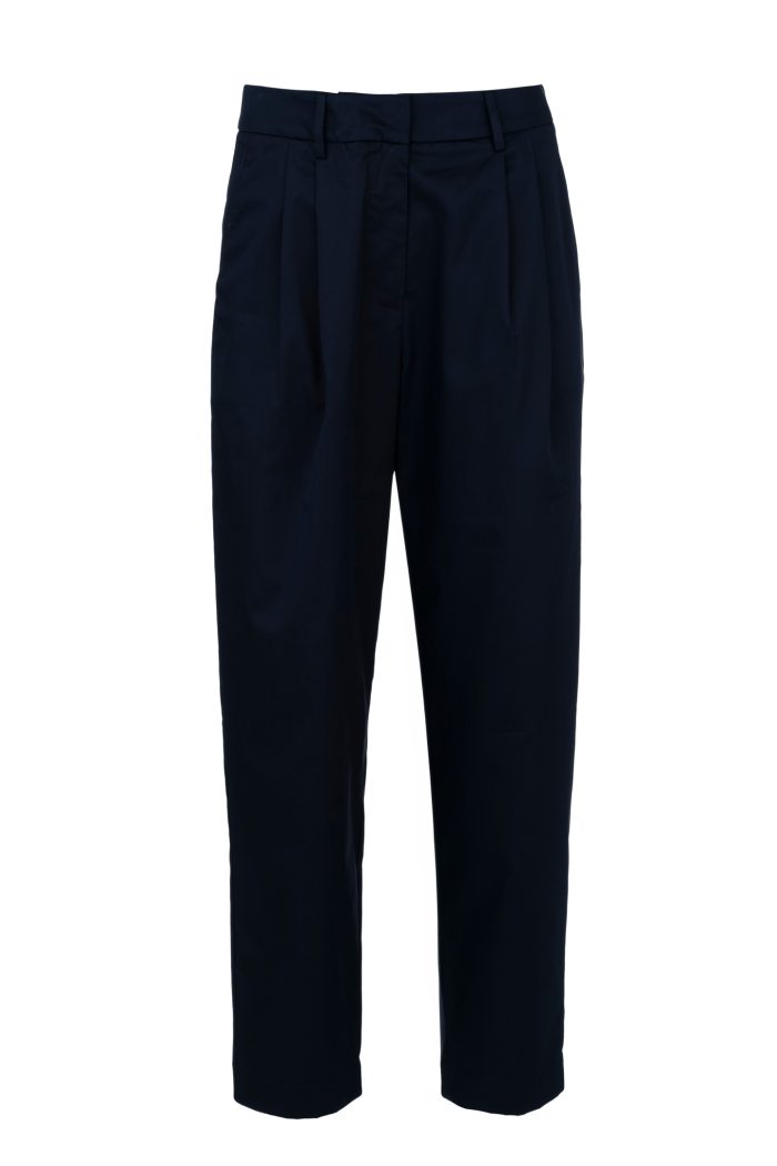 PHILOSOPHY POPLIN PLEATED PANTS