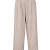 PHILOSOPHY SATIN STRIPES WIDE LEG PANTS