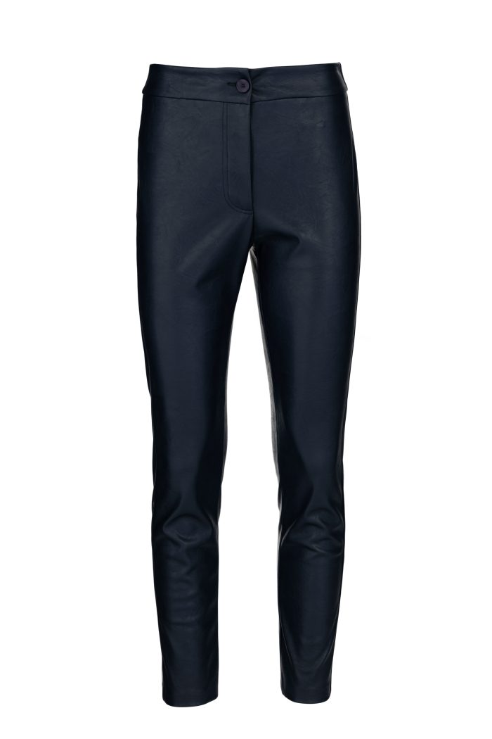 PHILOSOPHY LEATHER SLIM FIT PANTS