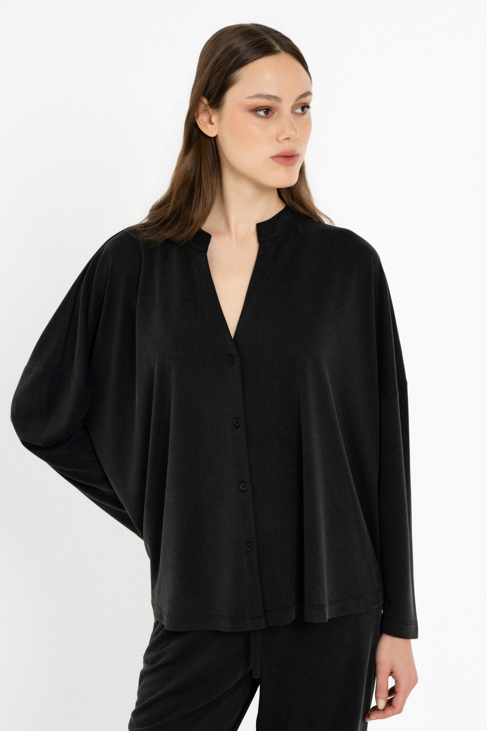 PHILOSOPHY CUPRO PIQUE OVERSIZED SHIRT