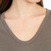 PHILOSOPHY CUPRO PIQUE V NECK TOP