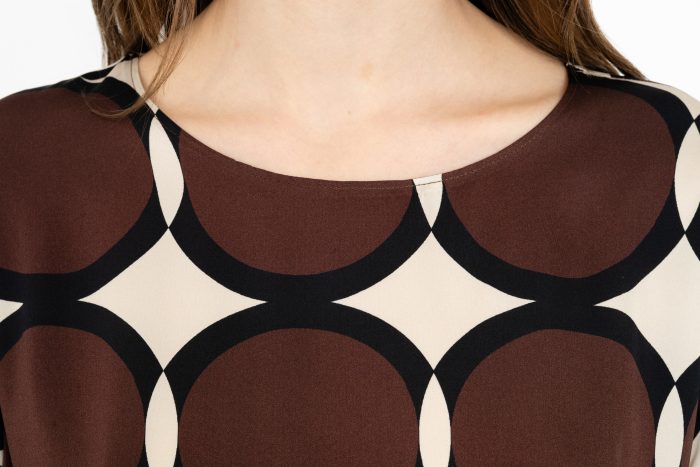 PHILOSOPHY SATIN PRINT TOP
