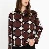 PHILOSOPHY SATIN PRINT TOP